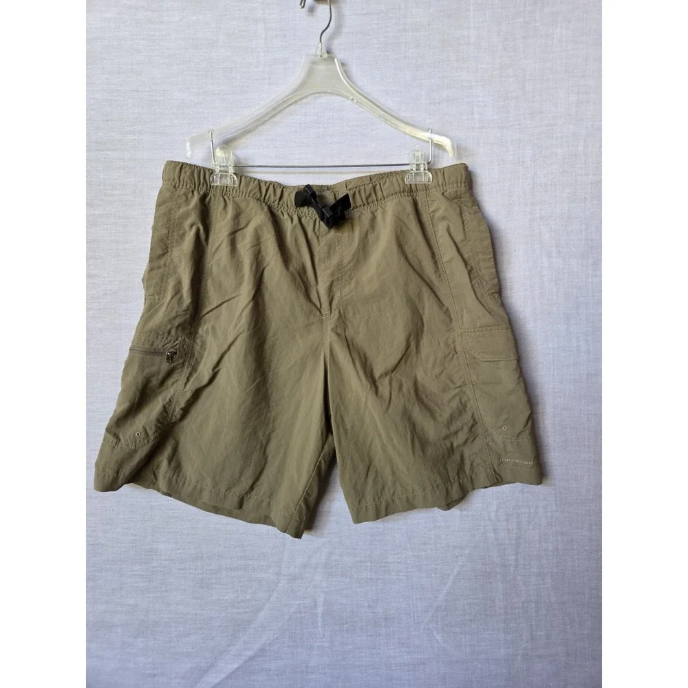 Columbia Belted Hiking Cargo Shorts Mesh Lined Men's Size Large Swim Lined - Picture 1 of 15